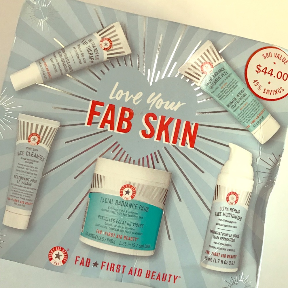 Brand new in box First Aid beauty kit.